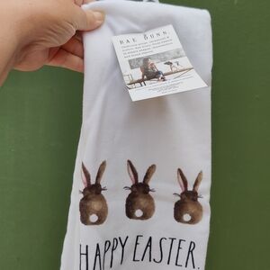 NWT - Rae Dunn “Happy Easter” Set of 2 Kitchen Towels